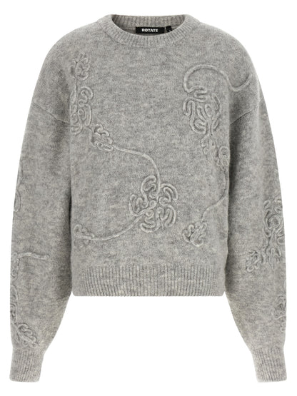 ROTATE BIRGER CHRISTENSEN Gray Wool Cardigan