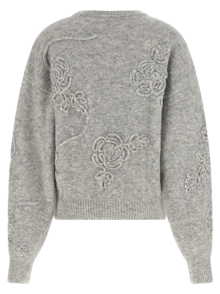 ROTATE BIRGER CHRISTENSEN Gray Wool Cardigan