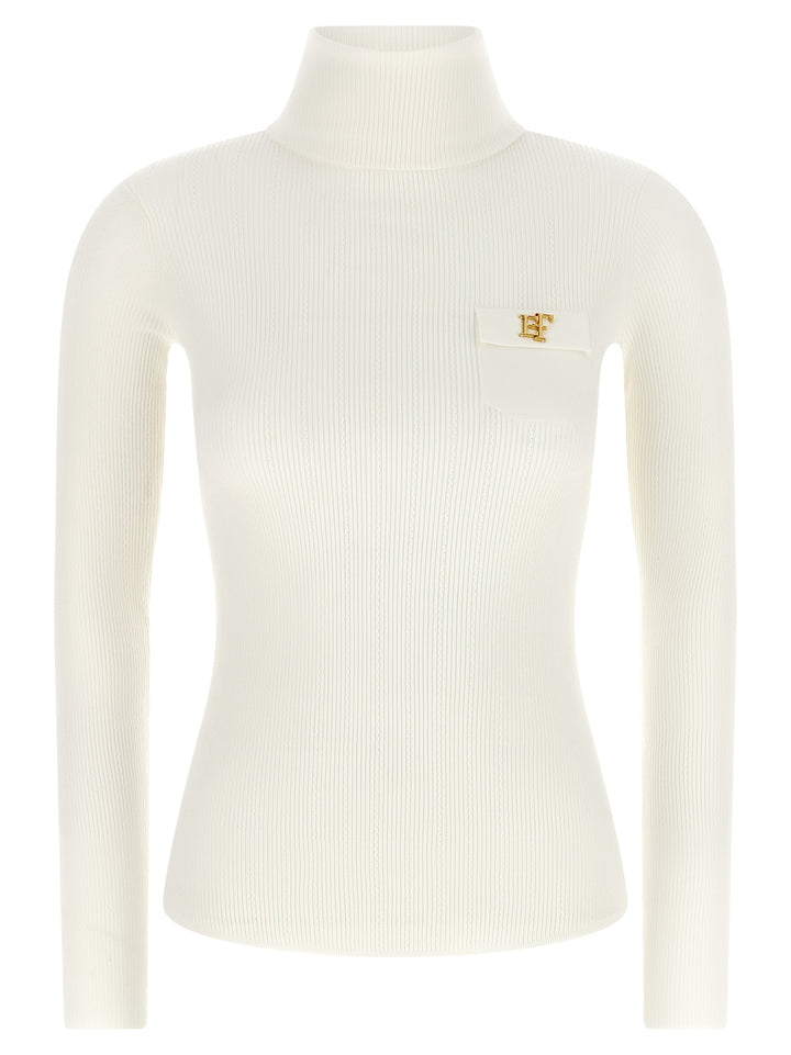 Elisabetta Franchi White Lycra Cardigan