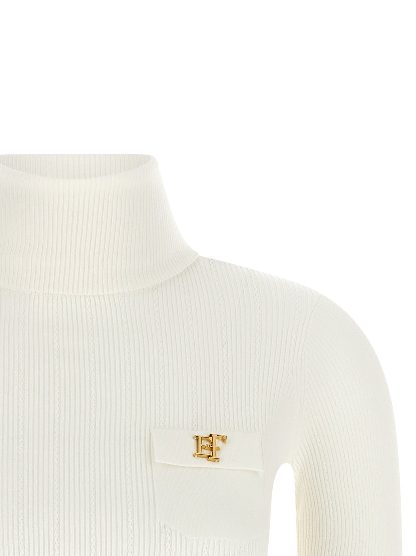 Elisabetta Franchi White Lycra Cardigan