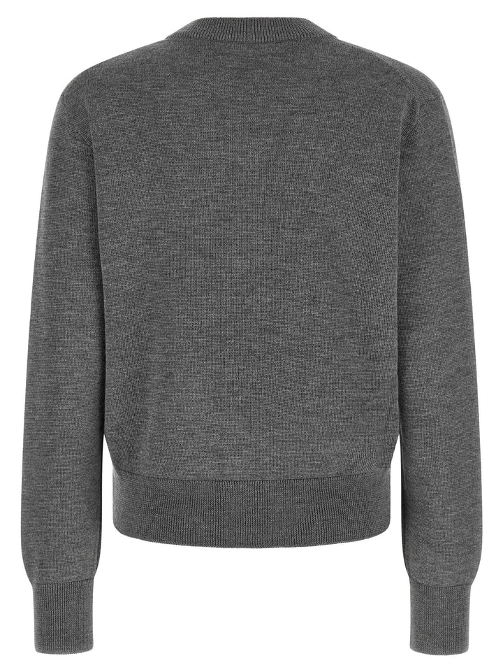 Ami Paris Gray Wool Cardigan
