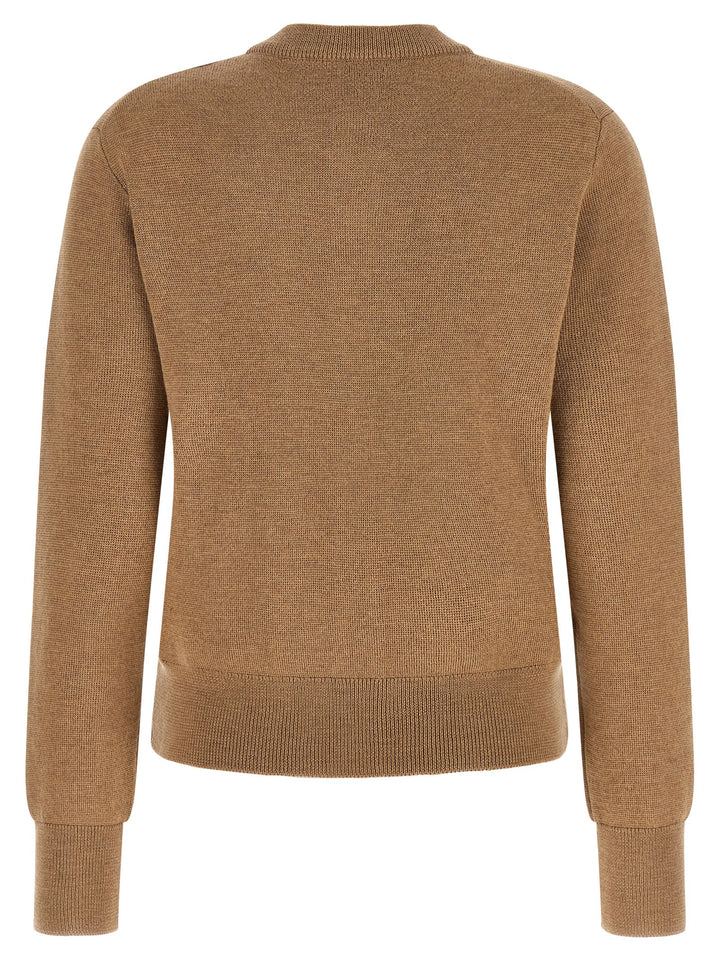 Ami Paris Beige Wool Cardigan