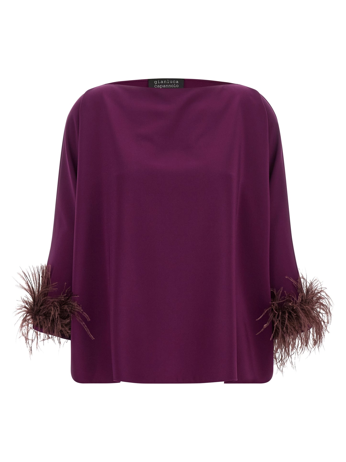 Gianluca Capannolo Purple Viscose Blouse