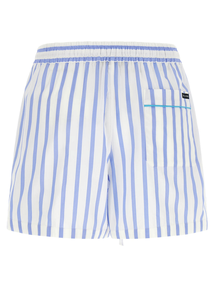 Dolce & Gabbana Blue Cotton Bermuda Shorts