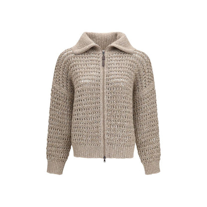 Brunello Cucinelli Gray Cashmere Cardigan