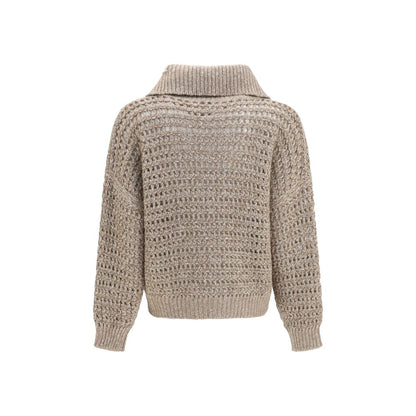 Brunello Cucinelli Gray Cashmere Cardigan