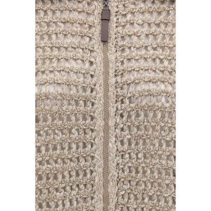 Brunello Cucinelli Gray Cashmere Cardigan