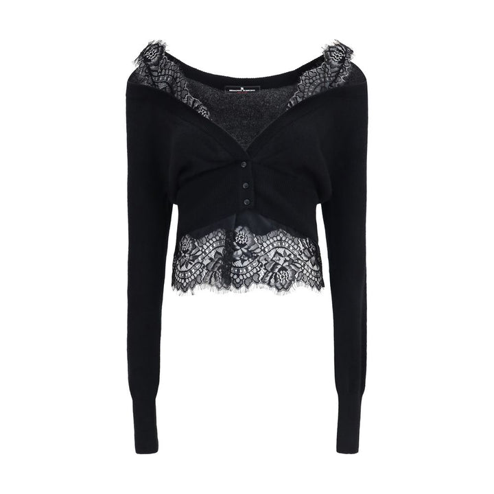 Ermanno Scervino Black Cashmere Cardigan