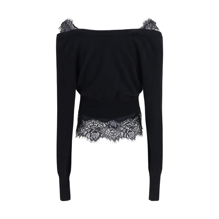 Ermanno Scervino Black Cashmere Cardigan