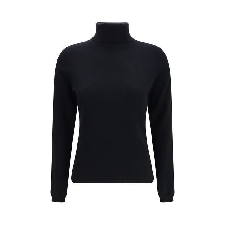 Allude Black Cashmere Turtleneck