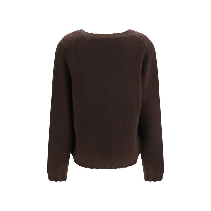 Allude Brown Cashmere Sweater