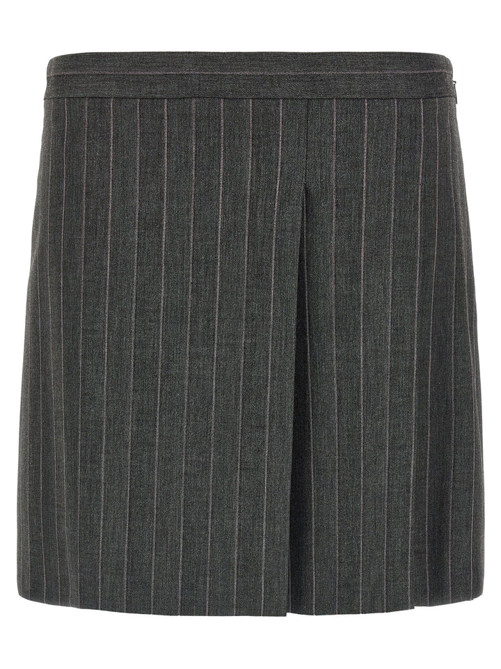 PINKO Gray Polyester Long Skirt