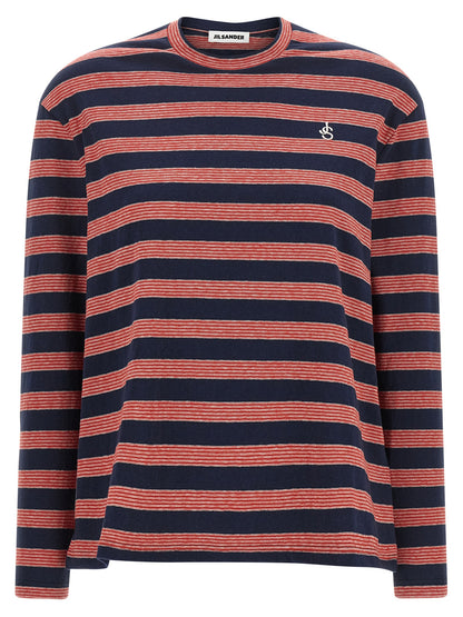 Jil Sander Multicolor Cotton Long Sleeve T-Shirt