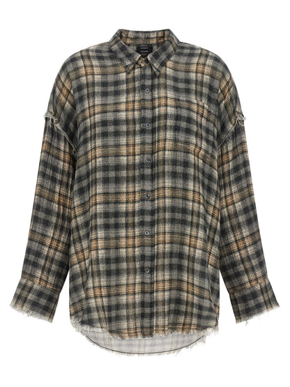 R13 Gray Cotton Blouse