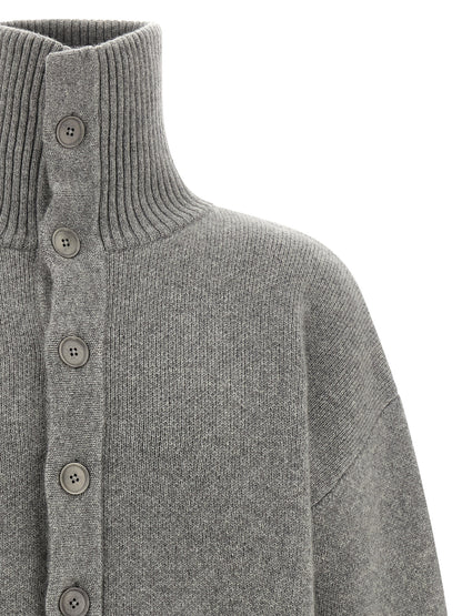 Extreme Cashmere Gray Cashmere Cardigan