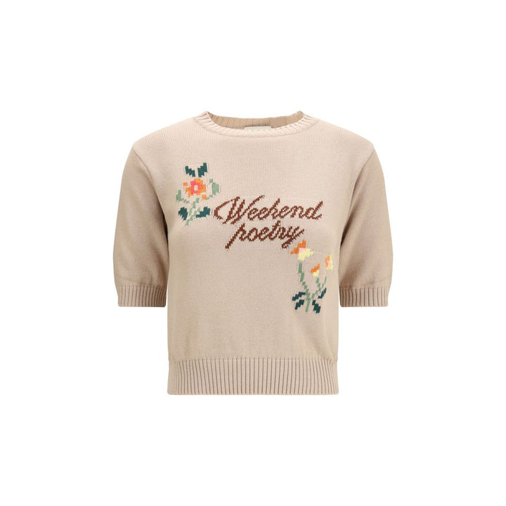 Max Mara Beige Cotton Sweatshirt