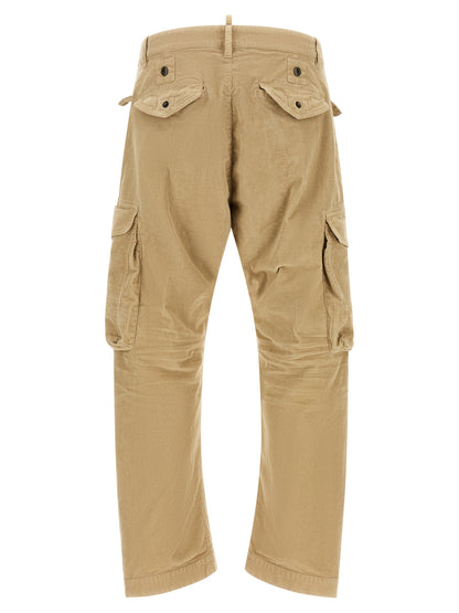 Dsquared² Beige Cotton Cargo Pants