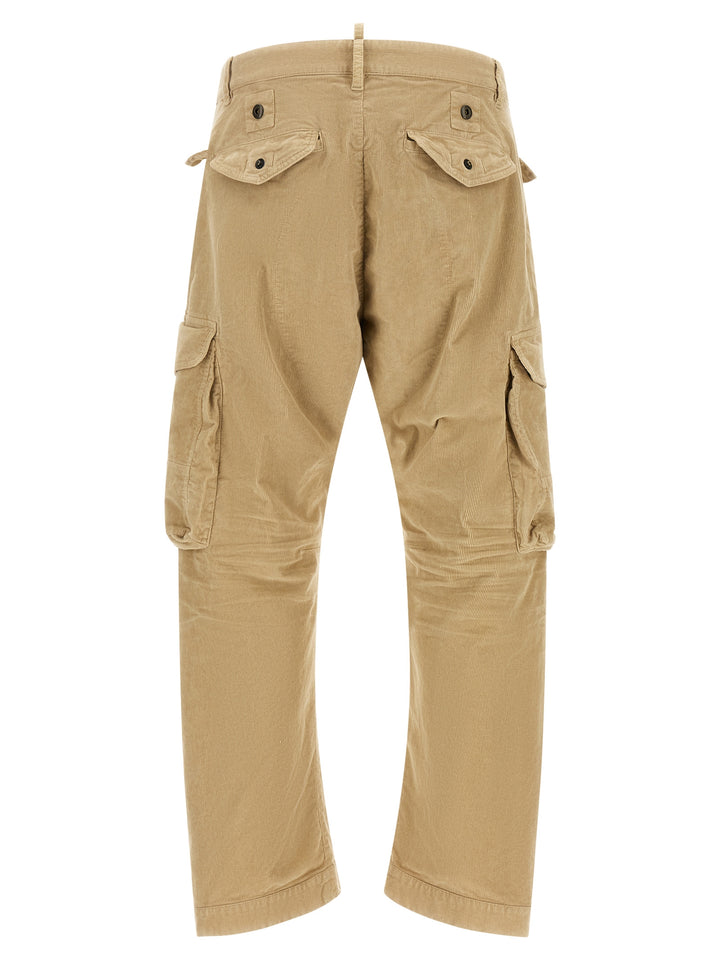 Dsquared² Beige Cotton Cargo Pants