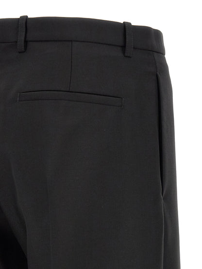 Jil Sander Black Virgin Wool Dress Pants
