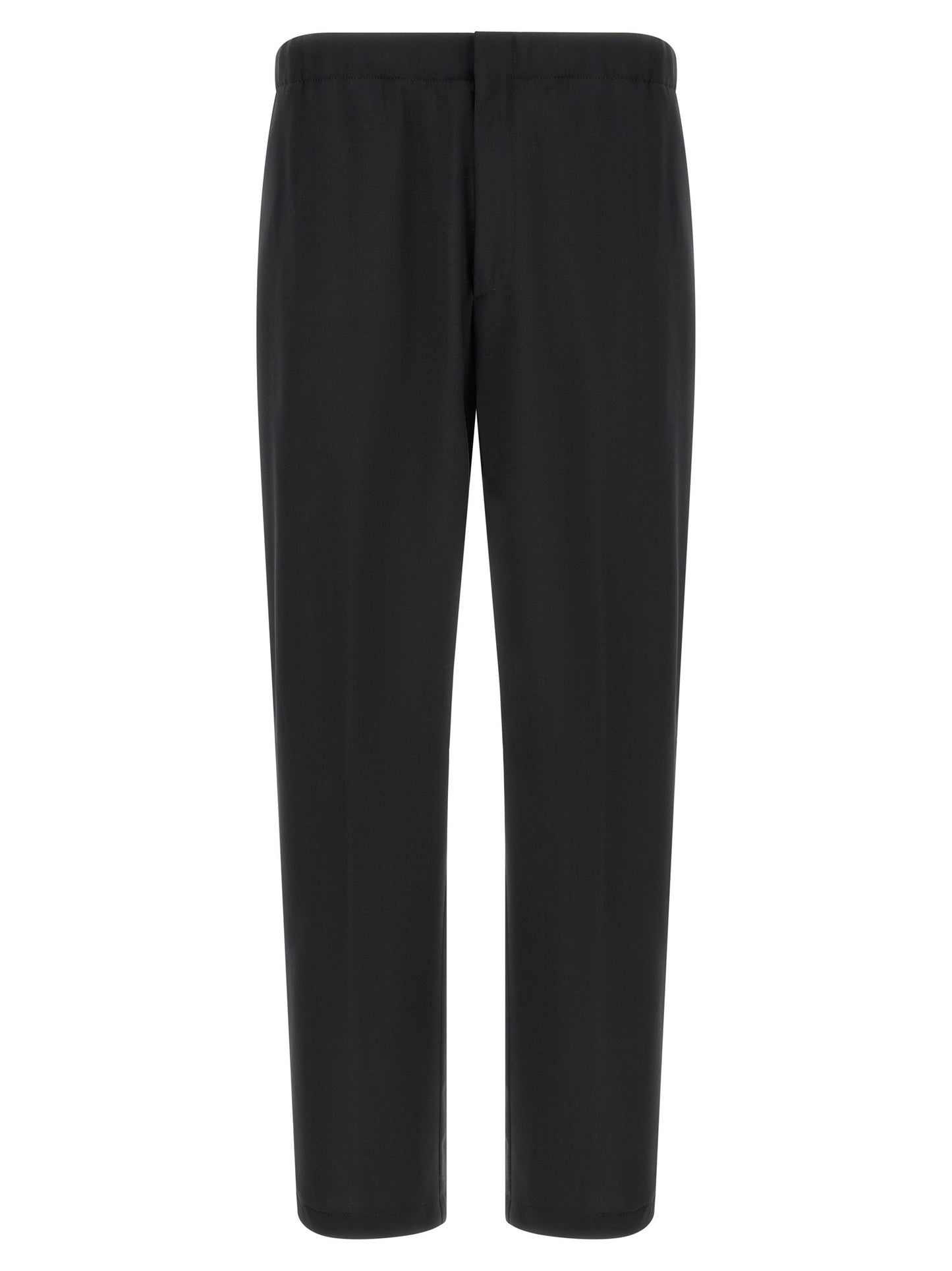 Lardini Black Virgin Wool Dress Pants