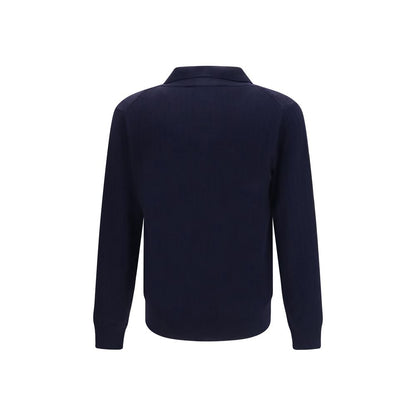 Brooksfield Blue Wool Oves Aries Cardigan