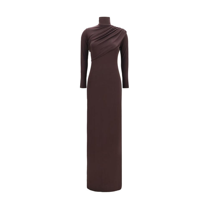 Courrèges Brown Viscose Casual Dress