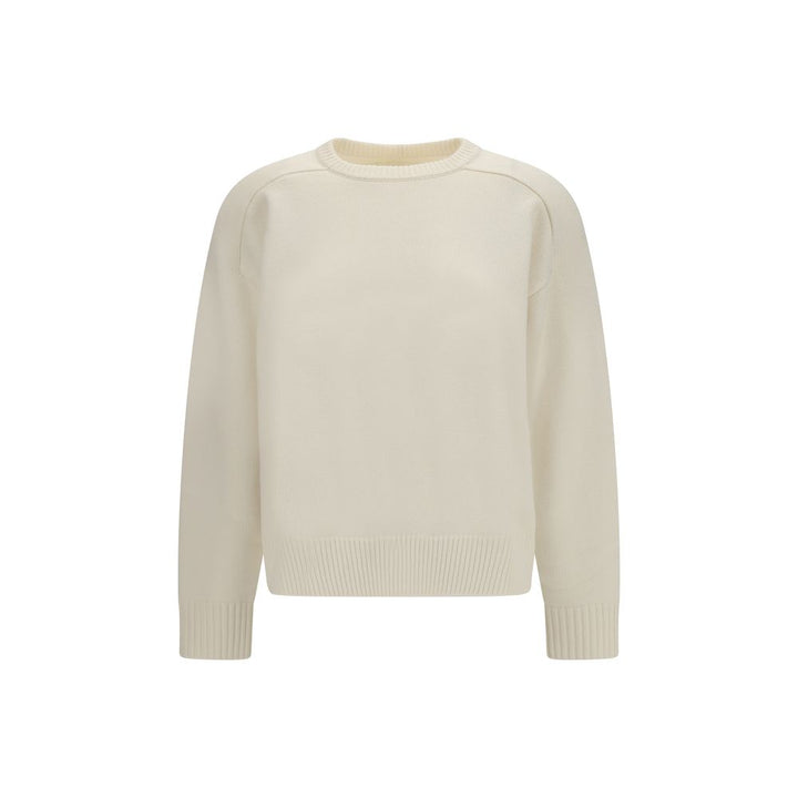 Loulou De Saison White Wool Oves Aries Sweatshirt