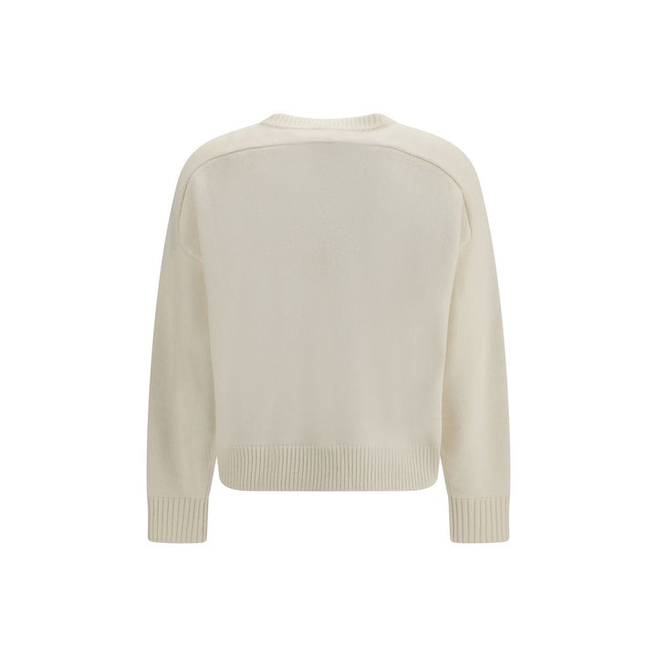 Loulou De Saison White Wool Oves Aries Sweatshirt