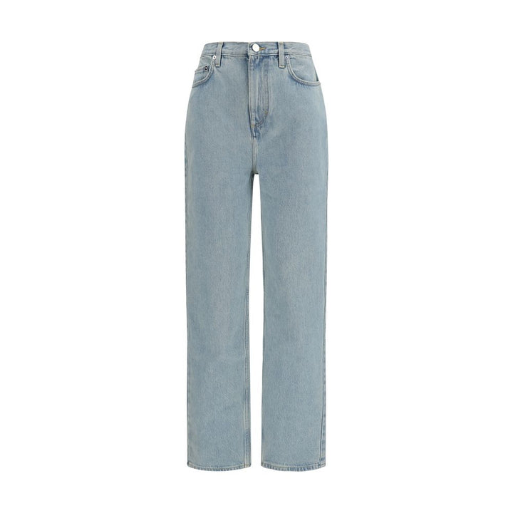 Loulou De Saison Blue Cotton Straight-Leg Jeans