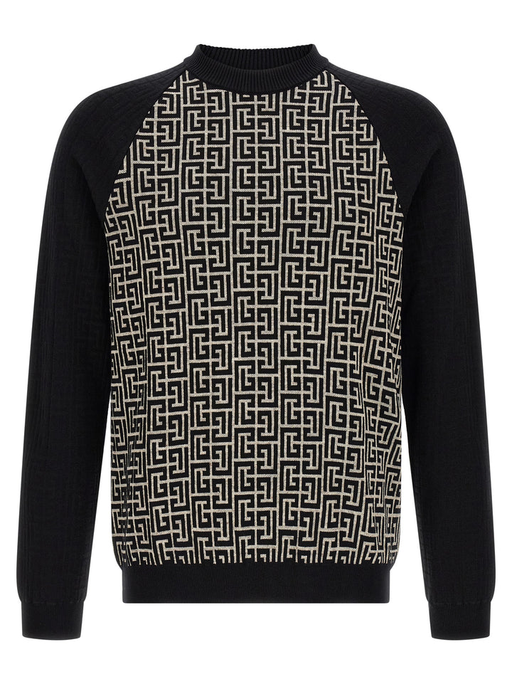 Balmain Bicolor Cotton Cardigan