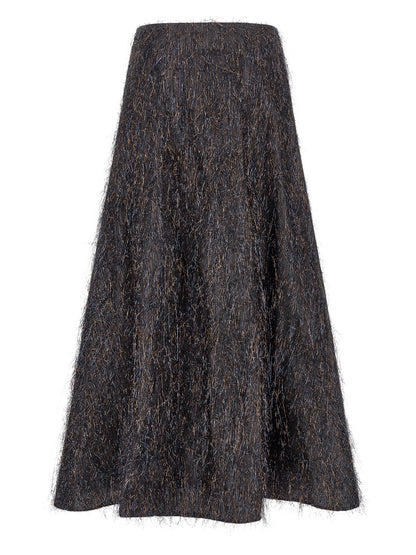 Peserico Blue Viscose Midi Skirt