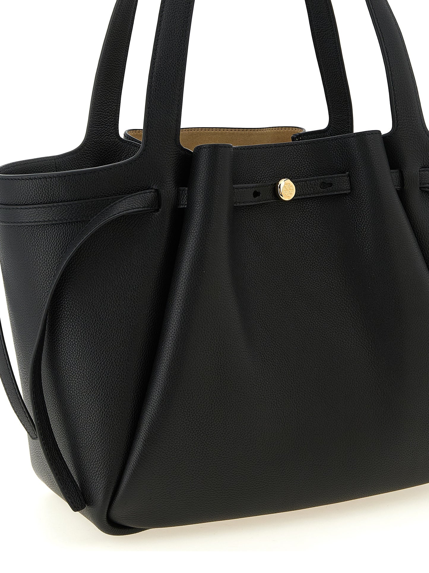 Tory Burch Black Cowhide Tote Bag