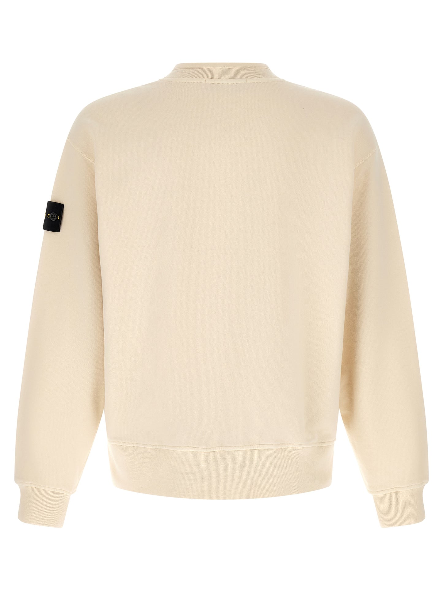 Stone Island White Cotton Sweatshirt