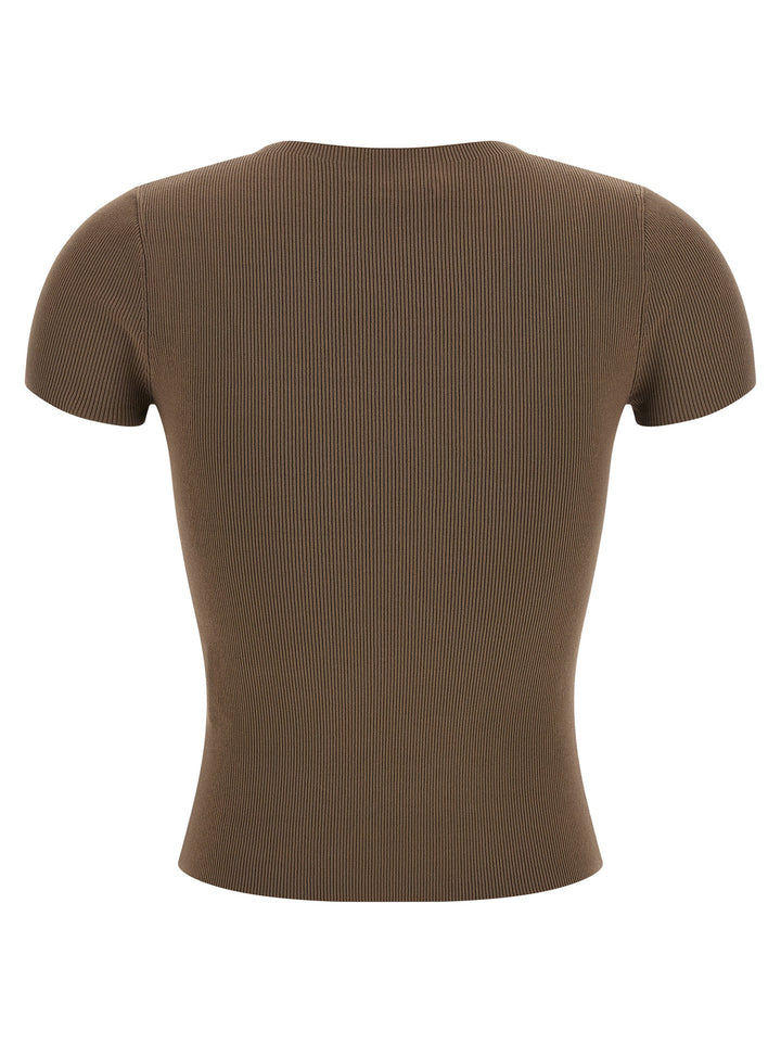 Alexander Wang Brown Polyamide T-Shirt