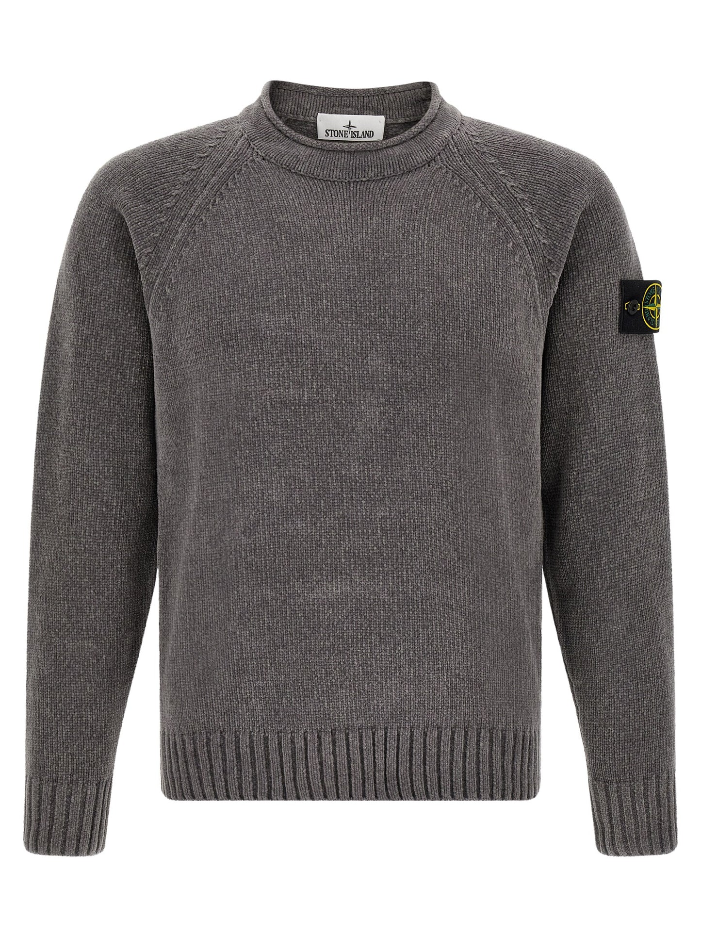 Stone Island Gray Cotton Cardigan