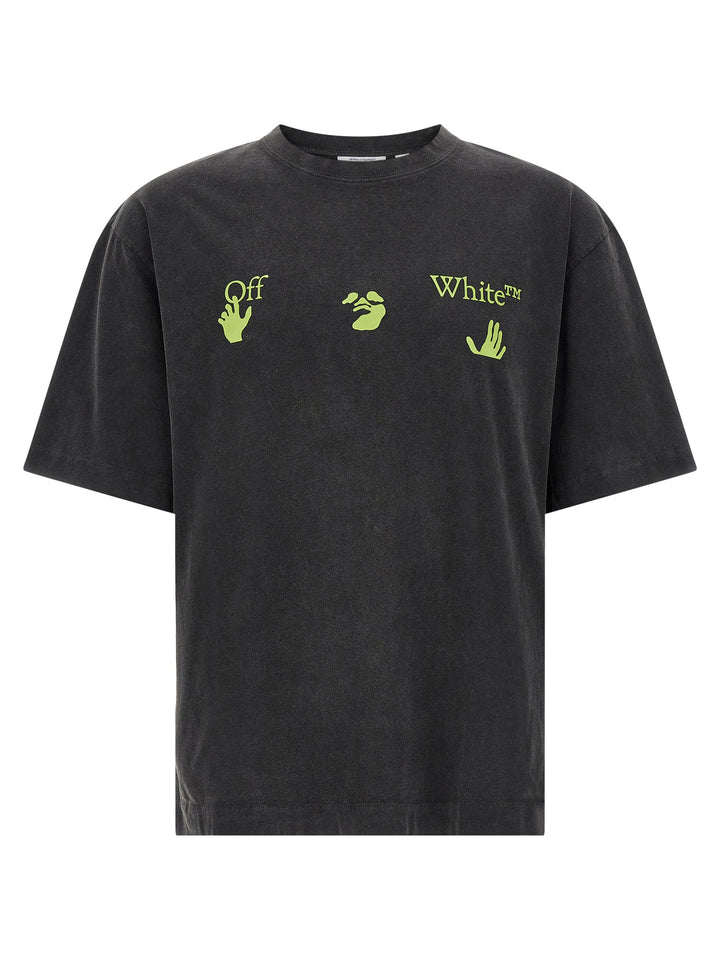 Off-White Black Cotton T-Shirt