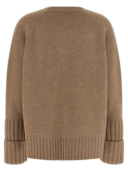 Tory Burch Beige Wool Cardigan