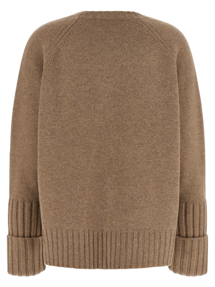 Tory Burch Beige Wool Cardigan