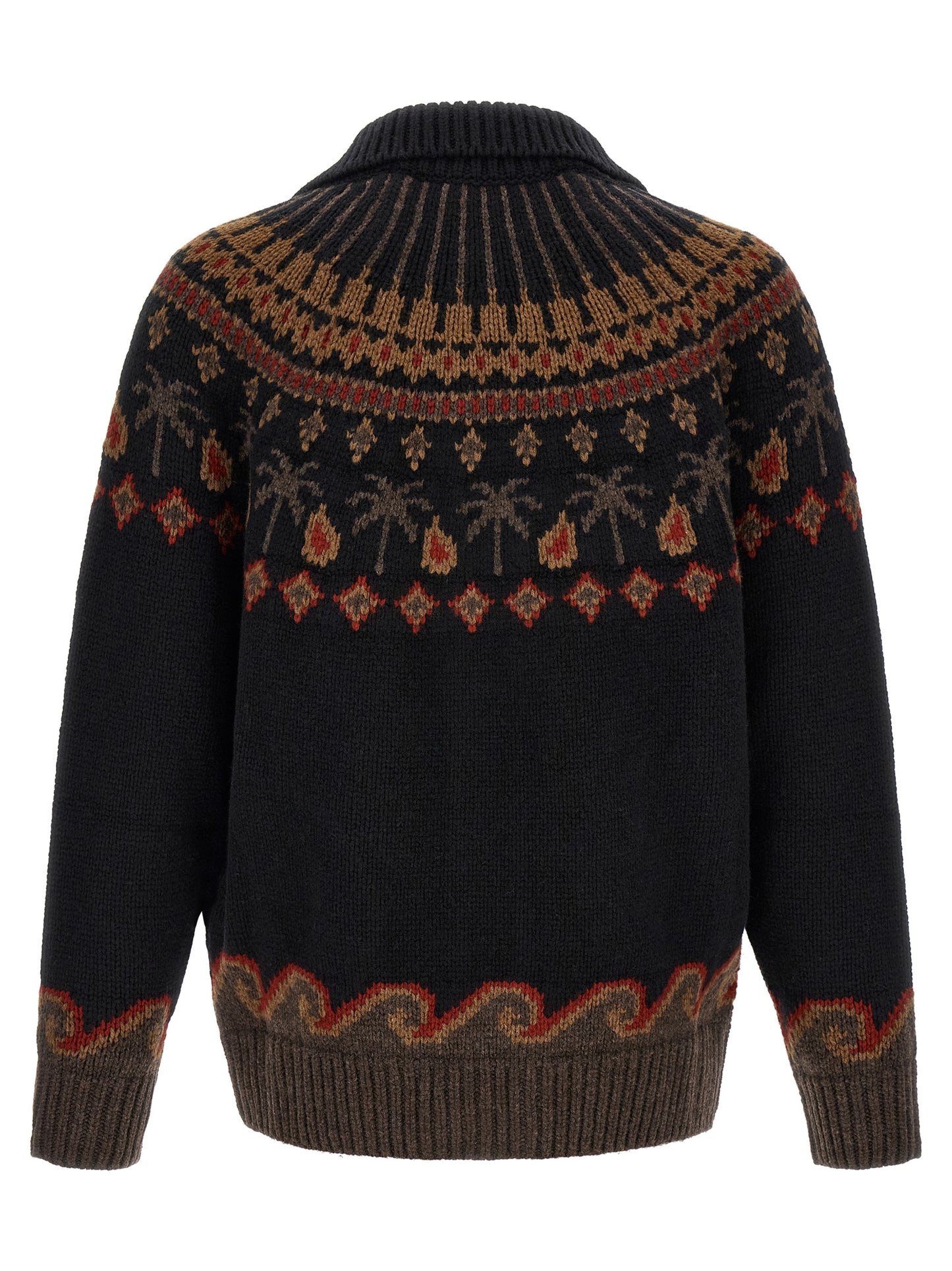 Alanui Black Wool Cardigan