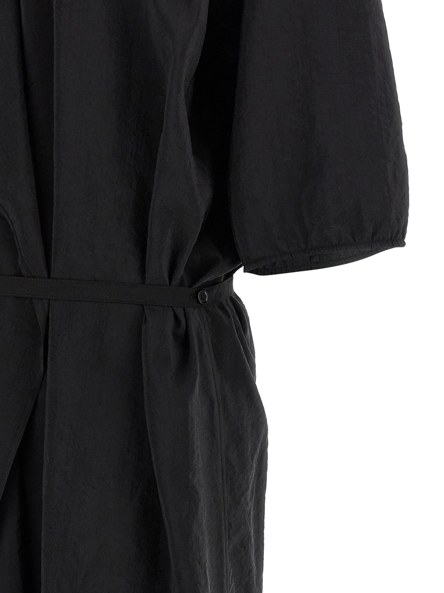 Lemaire Black Silk Midi Dress