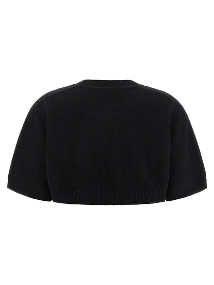 Elisabetta Franchi Black Wool Sweatshirt