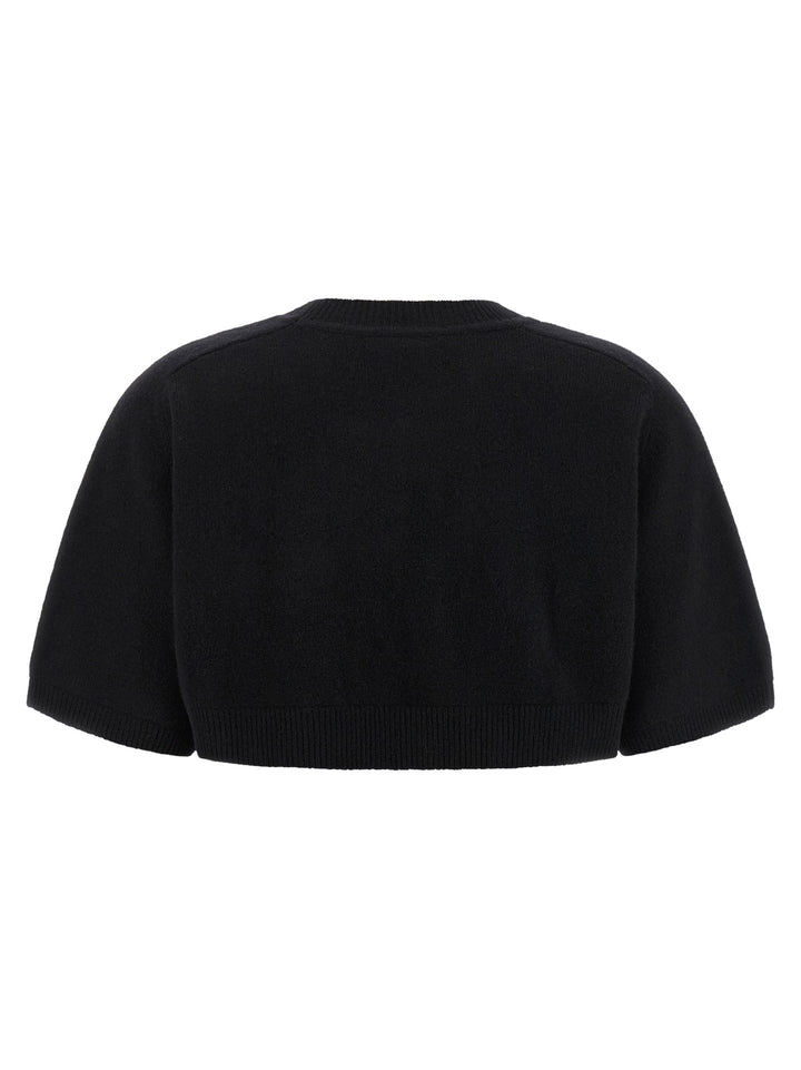 Elisabetta Franchi Black Wool Sweatshirt