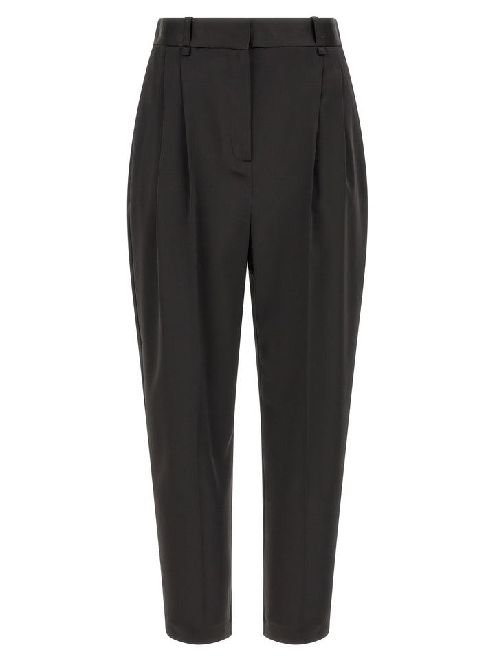 Elisabetta Franchi Black Polyester Cropped Pants