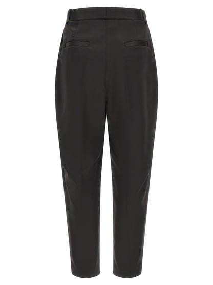 Elisabetta Franchi Black Polyester Cropped Pants