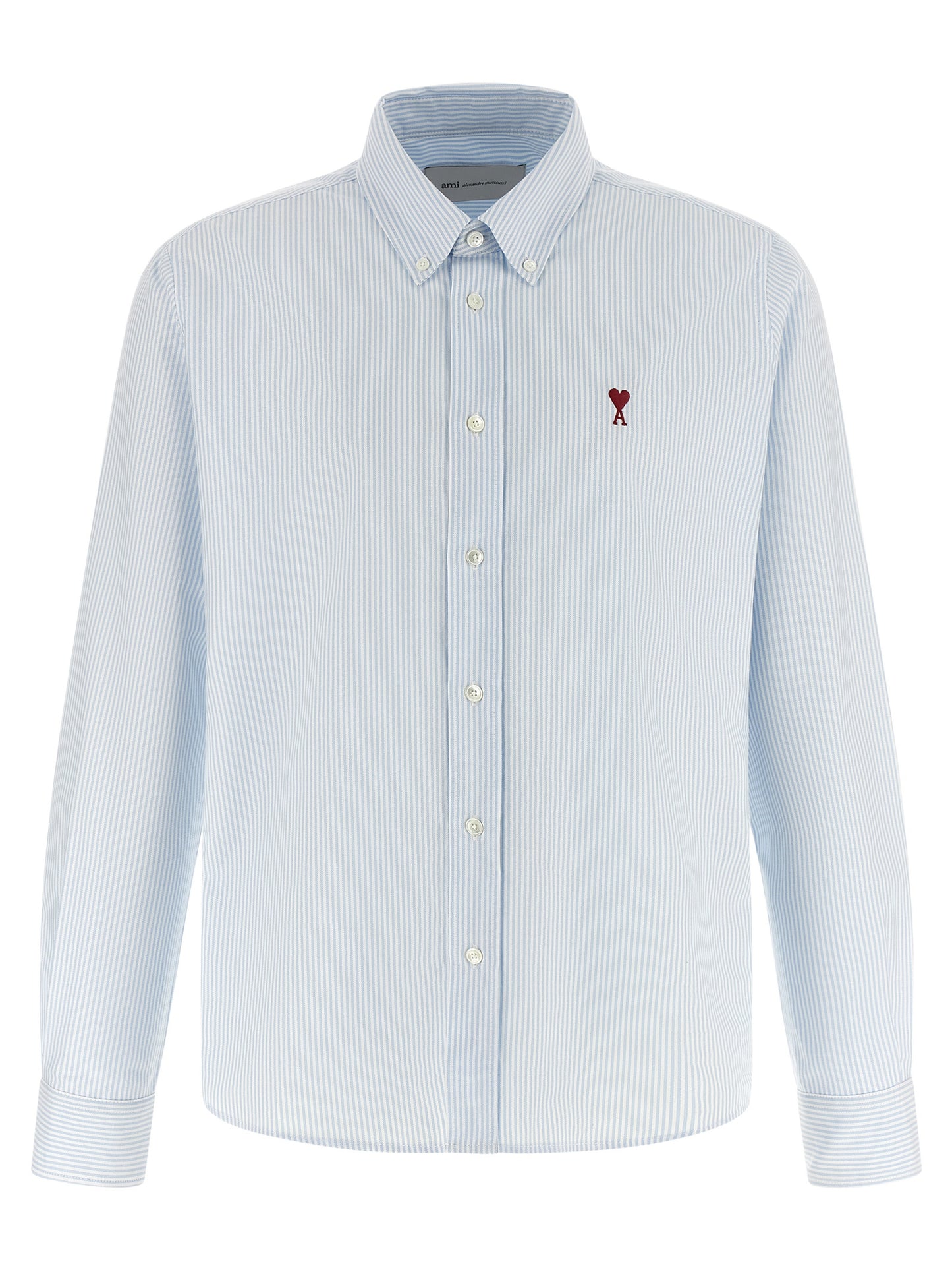 Ami Paris Blue Cotton Blouse