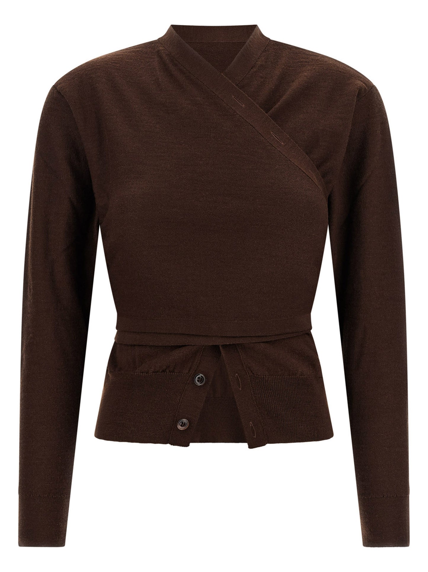 Lemaire Bordeaux Wool Cardigan
