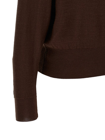 Lemaire Bordeaux Wool Cardigan