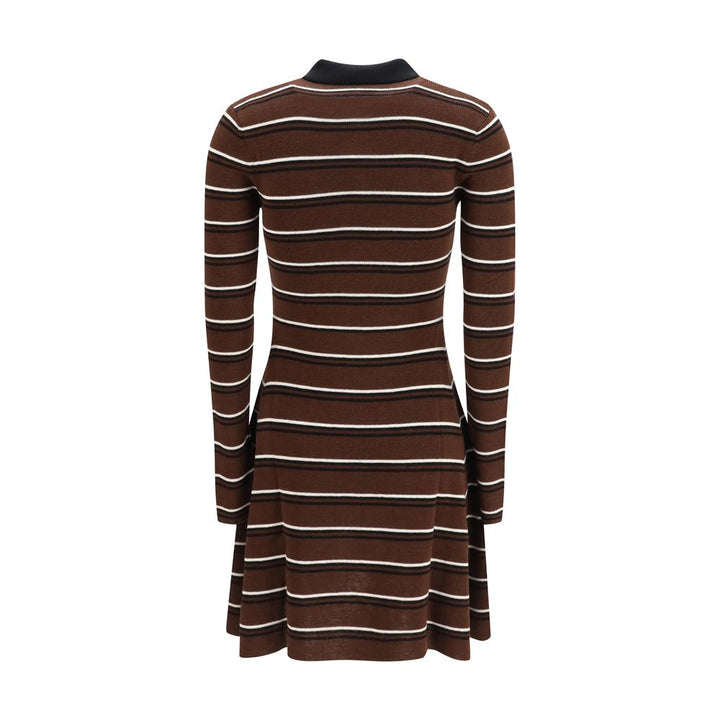 Ganni Brown Wool Oves Aries Casual Dress