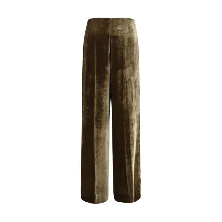 P.A.R.O.S.H. Brown Viscose Casual Pants