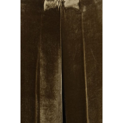 P.A.R.O.S.H. Brown Viscose Casual Pants